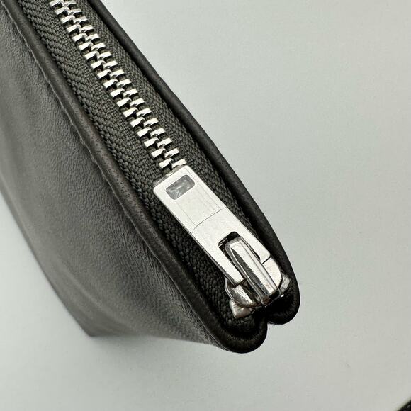 NWT Theory Dark Sojourn Washed Leather Pouch/Clutch